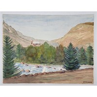 R.C Duncan Aspen Colorado Watercolor Landscape 19