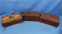 3 Wooden Boxes