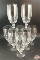 8 Tiffin-Franciscan Crystal Glasses