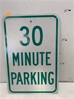 30min Parking metal Sign