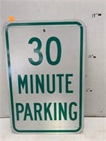 30min Parking metal Sign