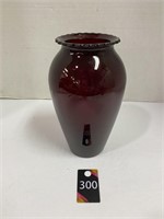9.5" Ruby Red Vase