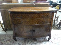 ANTIQUE TIGER OAK WASH STAND