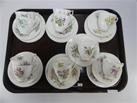 ROYAL ALBERT FLOWER OF THE MONTH TRIO SETS