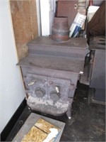 wood stove .