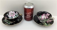 *2 tasses et soucoupes dont Occupied Japan,