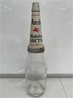 Mobiloil “Arctic” Tin Top On 1 Quart Bottle