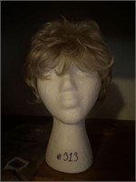 Foam mannequin head and wig