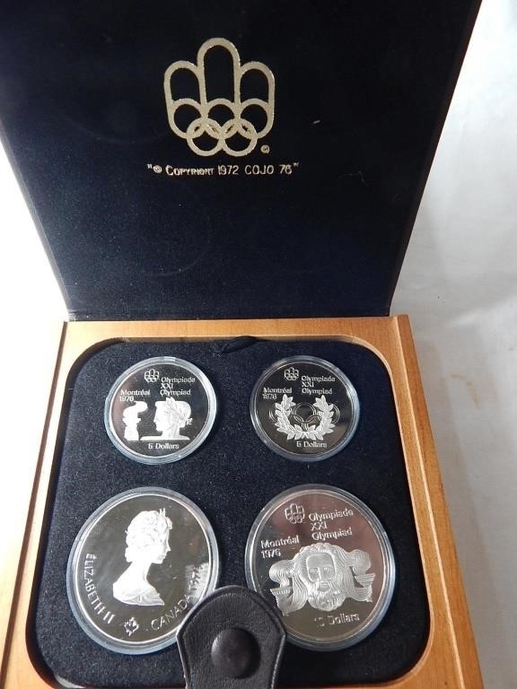 1976 Olympics 925 Silver Coins Proof Set