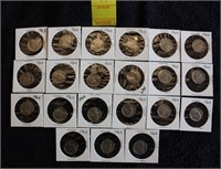 21 Jefferson nickels 1963-1964