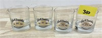 4x Jack Daniels Glasses