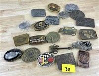 Belt Buckles Lot - Chevy, Snap-on, Mac Tools and