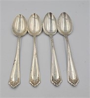Sterling silver teaspoons- 4 -Total 80.4 gr.