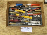 Box of Tools & Screw Drivers