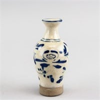 Chinese Mini Blue and White Porcelain Vase