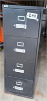 Hon 4 Drawer Fire Proof File Cabinet, no key