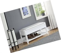ROUNDHILL FURNITURE ROUEN SEATING BENCH WITH SHOE