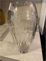 Rogaska Etched Crystal Vase