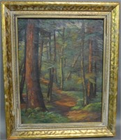 Wood Landscape Painting