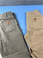 2X CARHARTT MENS PANTS SEZE 34x32