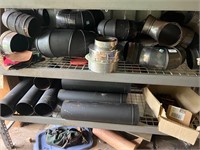 LOT OF STOVEPIPE AND CONNECTORS