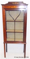 Edwardian Mahogany Inlaid Display Cabinet.