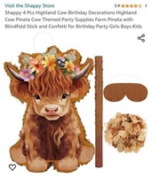 MSRP $20 Cow Pinata & Stick