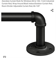MSRP $24 Industrial Curtain Rod