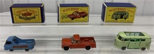 Matchbox #34, #50 and #71 with boxes