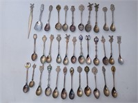 Large Vintage Collection of Collector's Spoons