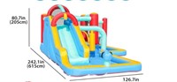 Doctor Dolphin Inflatable Bouncer Slide W/Pool