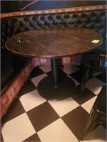 42" ROUND WOOD TOP ROUND BASE TABLE