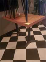 DINING TABLE W/ DOUBLE BASE 48" X 24" X 30"