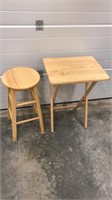 Stool and TV table