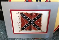 1994 Signed Confederate Flag 5 x 7 Photo Print,
