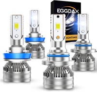 NEW $66 4PK 9005/HB3 H11 LED Headlight Bulbs Combo