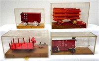Four built up Wardie Jay Circus wagons grand stand