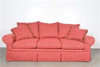 Massoud Red Upholstered Sofa