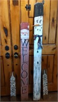 Hand Painted Christmas Fence Pickets