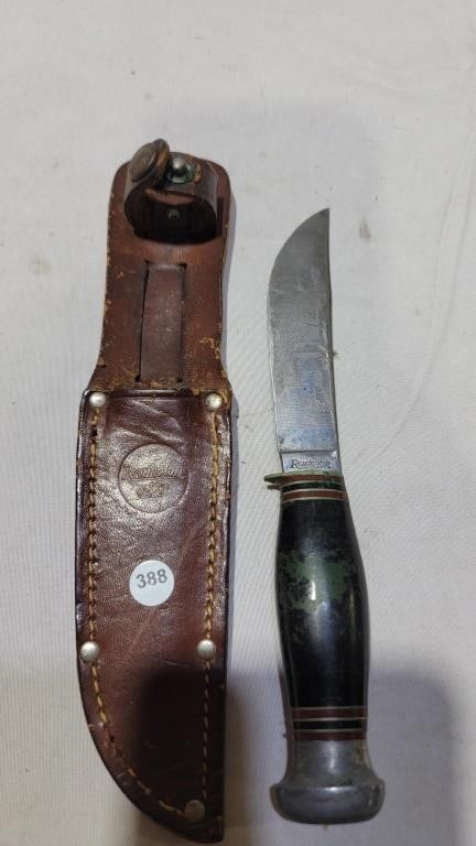 Early remington knife with sheath