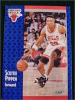 1991 Fleer Scottie Pippen Basketball Card