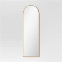 $90 - 20" x 65" Arched Metal Leaner Mirror Brass