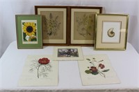 Collection of Floral Artworks