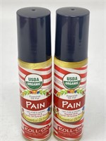 New (2) Essential Oil Roll Ons for Pain