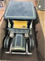 Vintage Bat.Operated Mystery MotionTinToy Car/NICE