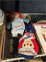 raggedy Ann and Campbell tin sign