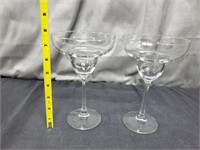 2 Glass Martini Glasses