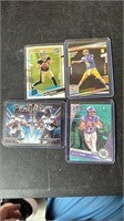 Football lot Devin Leary /299 Russell Wilson, DK M