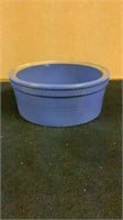 Vintage ~ Blue Stoneware Crock Bowl