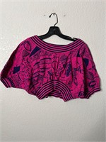 Vintage Pink Blue AOP Femme Top Shirt